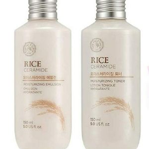 Rice Ceramide Facial Toner and Emulsion
